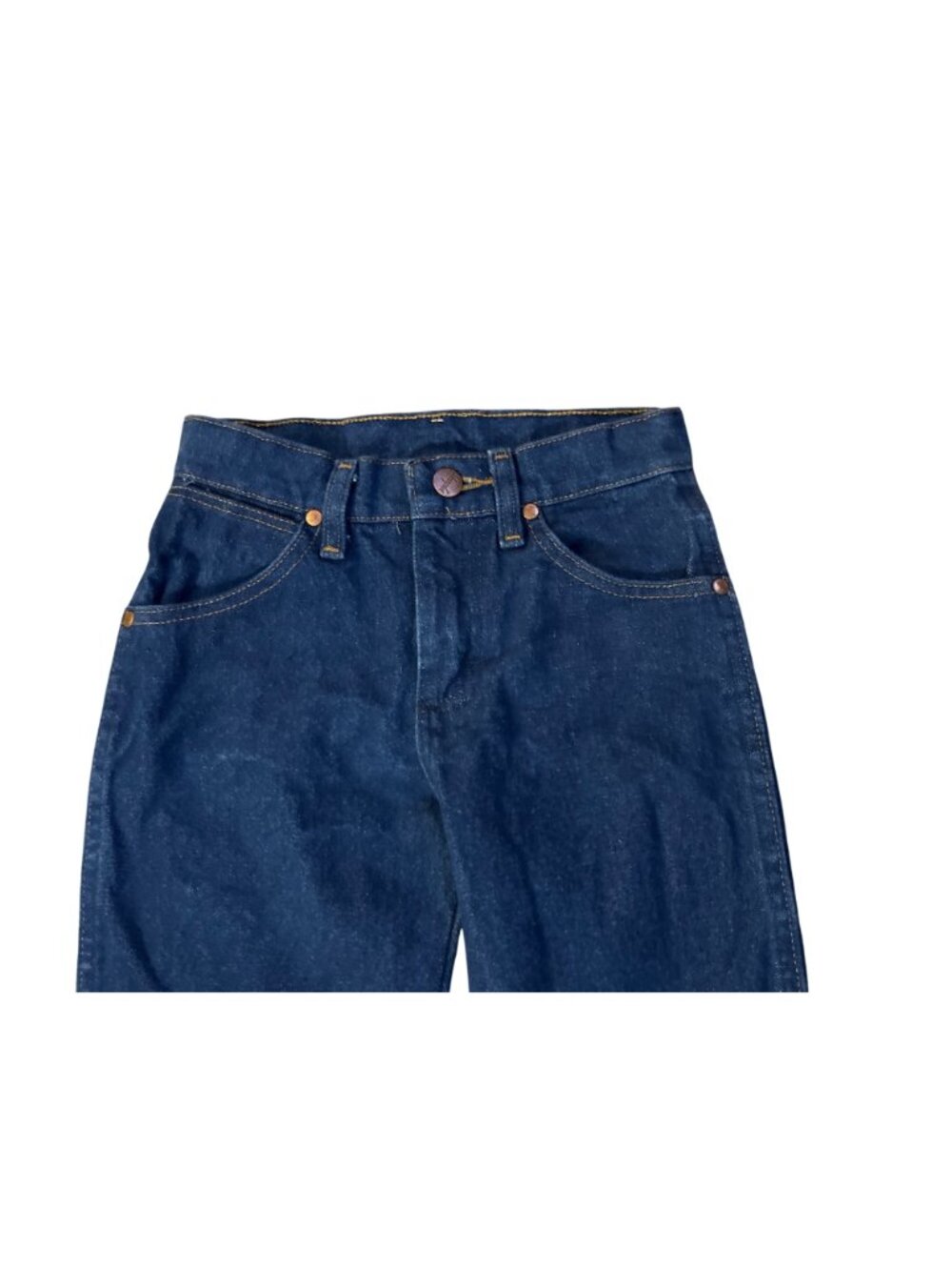 Wrangler Cowboy Cut Jeans Boys 8 Slim Blue Straight Adjustable Waist Denim Used - Picture 5 of 14